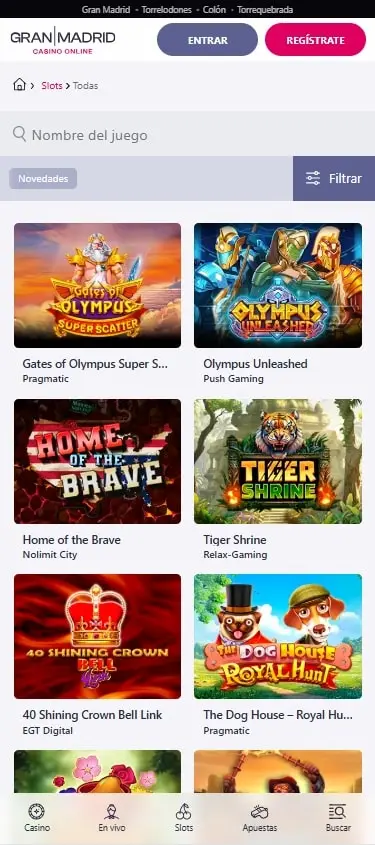 slots casino gran madrid