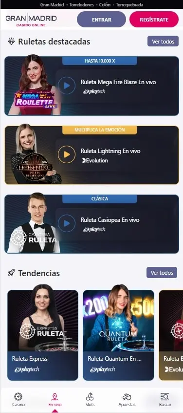 casino gran madrid ruleta
