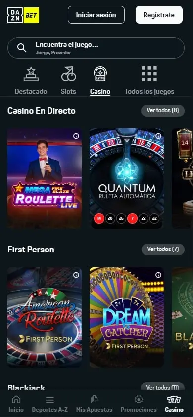 casino online dazn bet