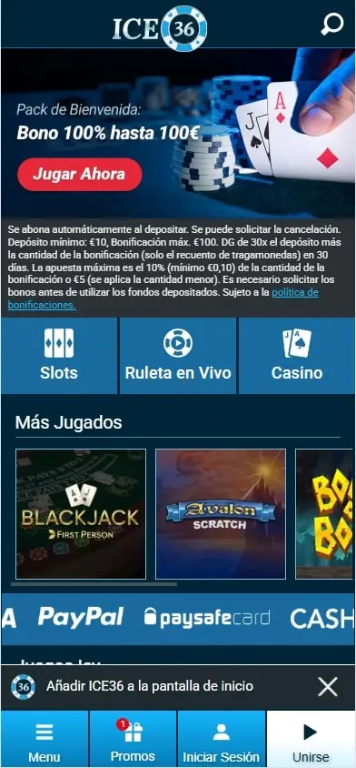ice36 juegos casinos