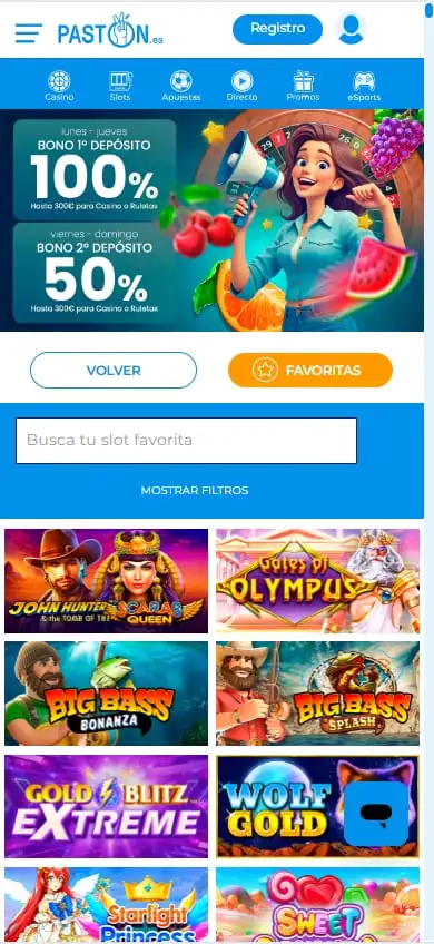 pastón pagina de casino online