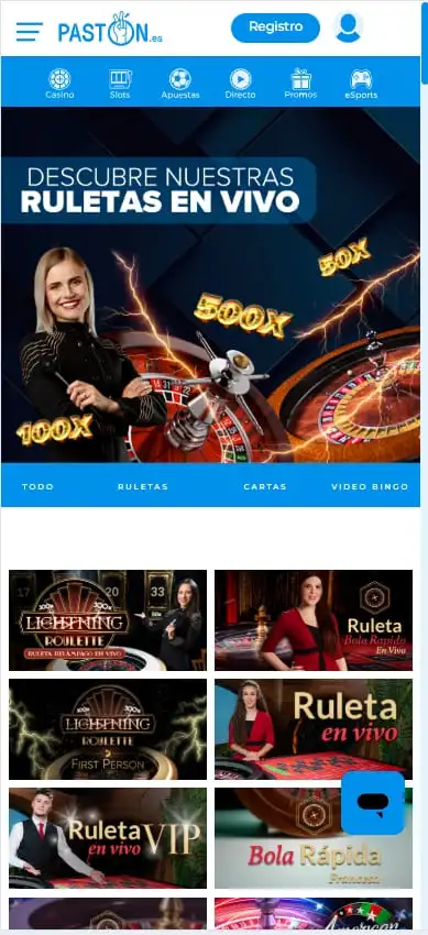 pastón ruletas online