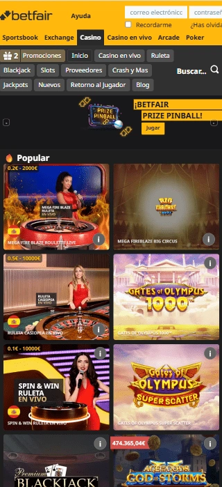 Betfair casino