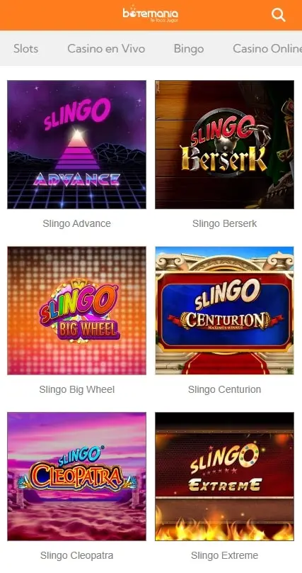 botemania juegos de slingo