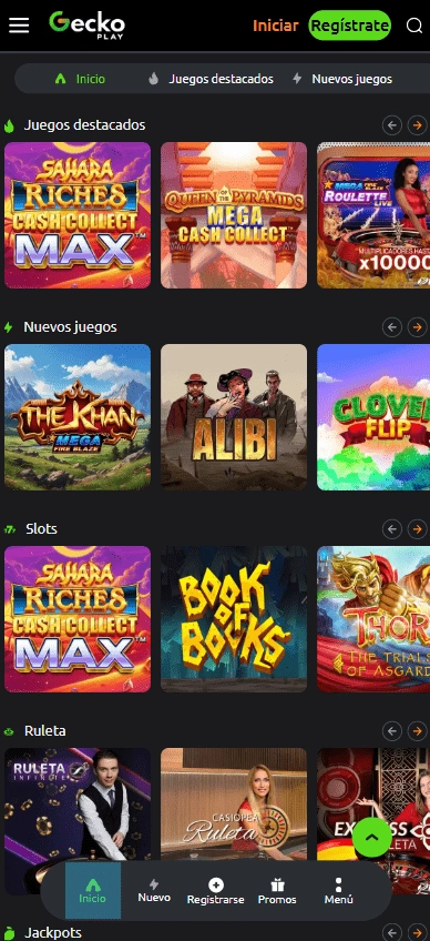 GeckoPlay Casino Mobile