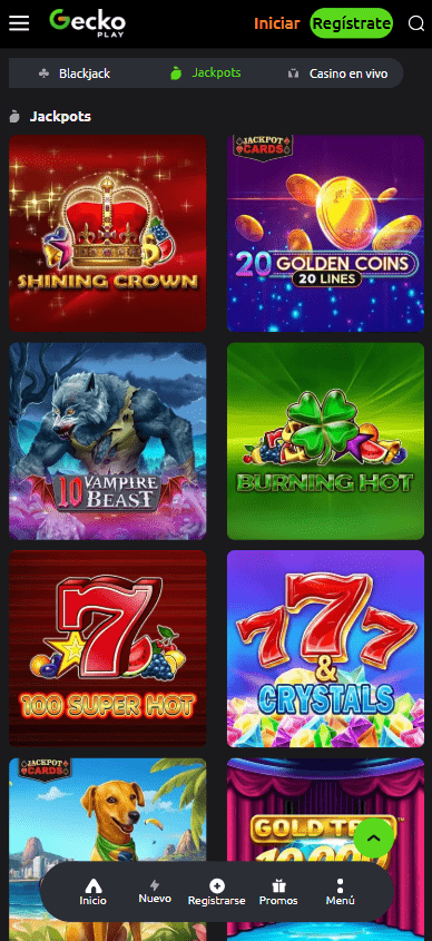 GeckoPlay Casino Mobile