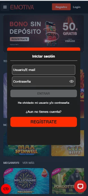 Emotiva casino registro