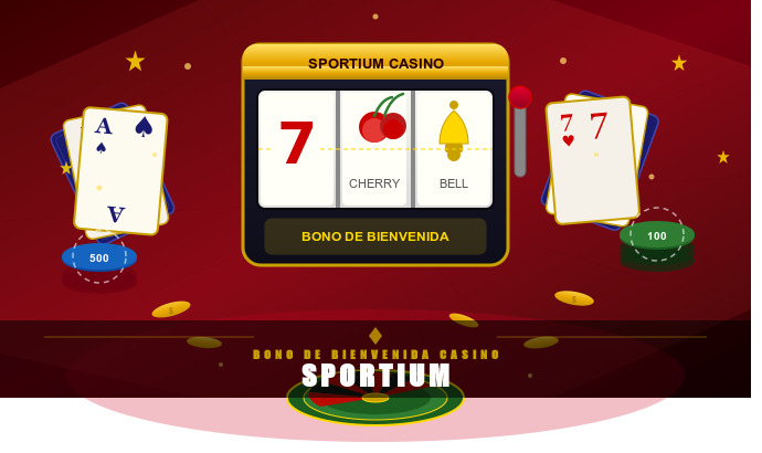 Bono de bienvenida casino Sportium
