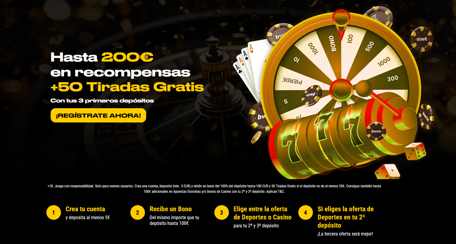 Bono de bienvenida de Bwin Casino