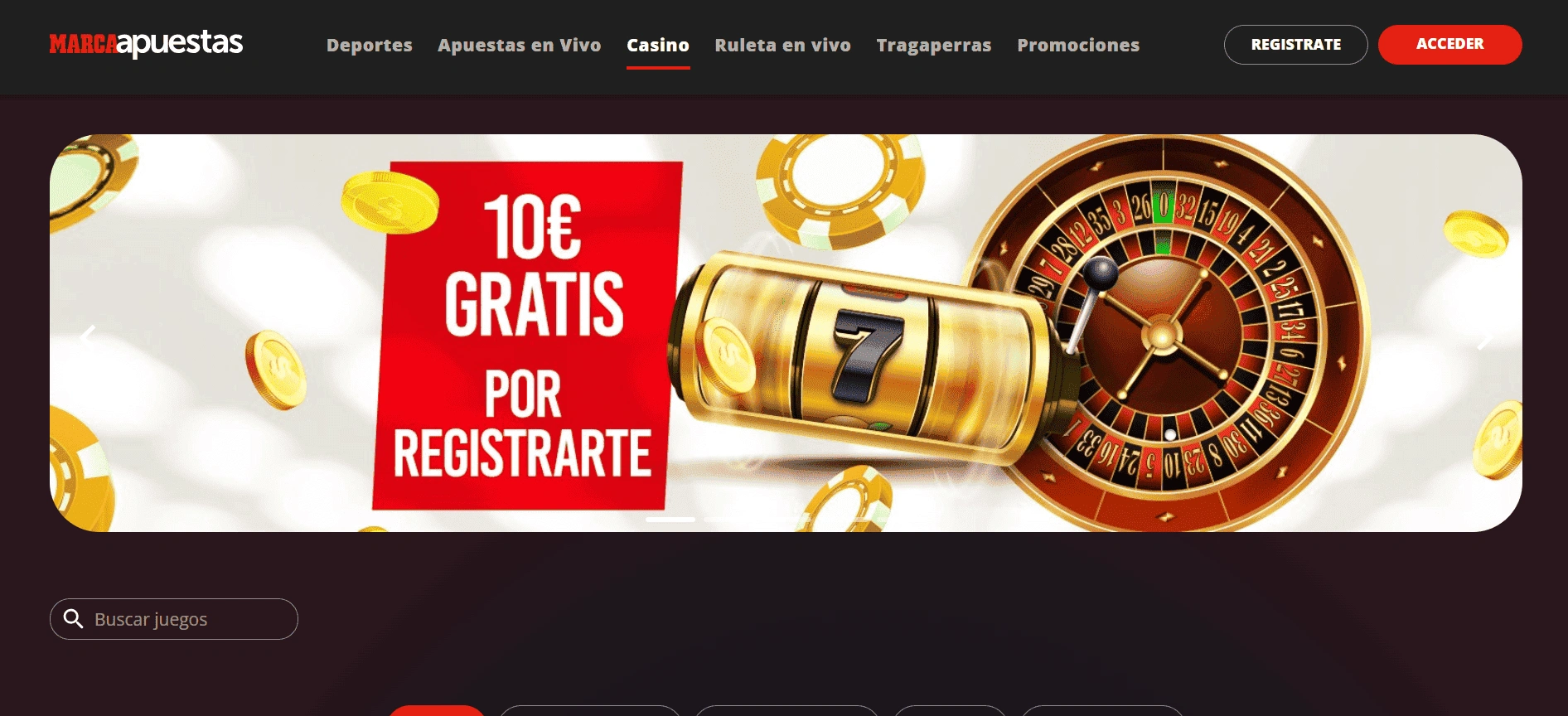 MarcaApuestas casino.