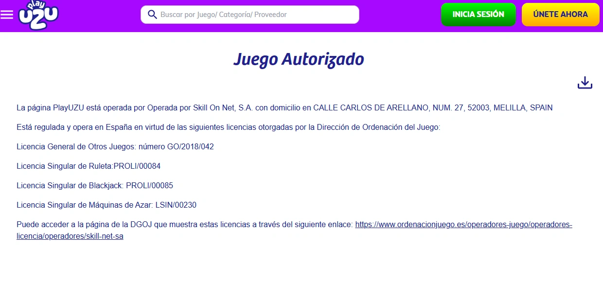 Juego Autorizado de PlauUzu