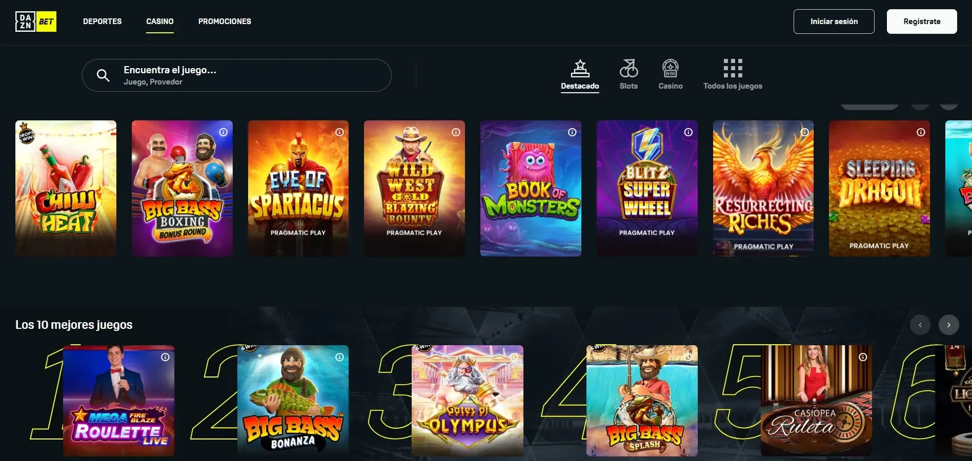 Casino nuevo DAZN Bet