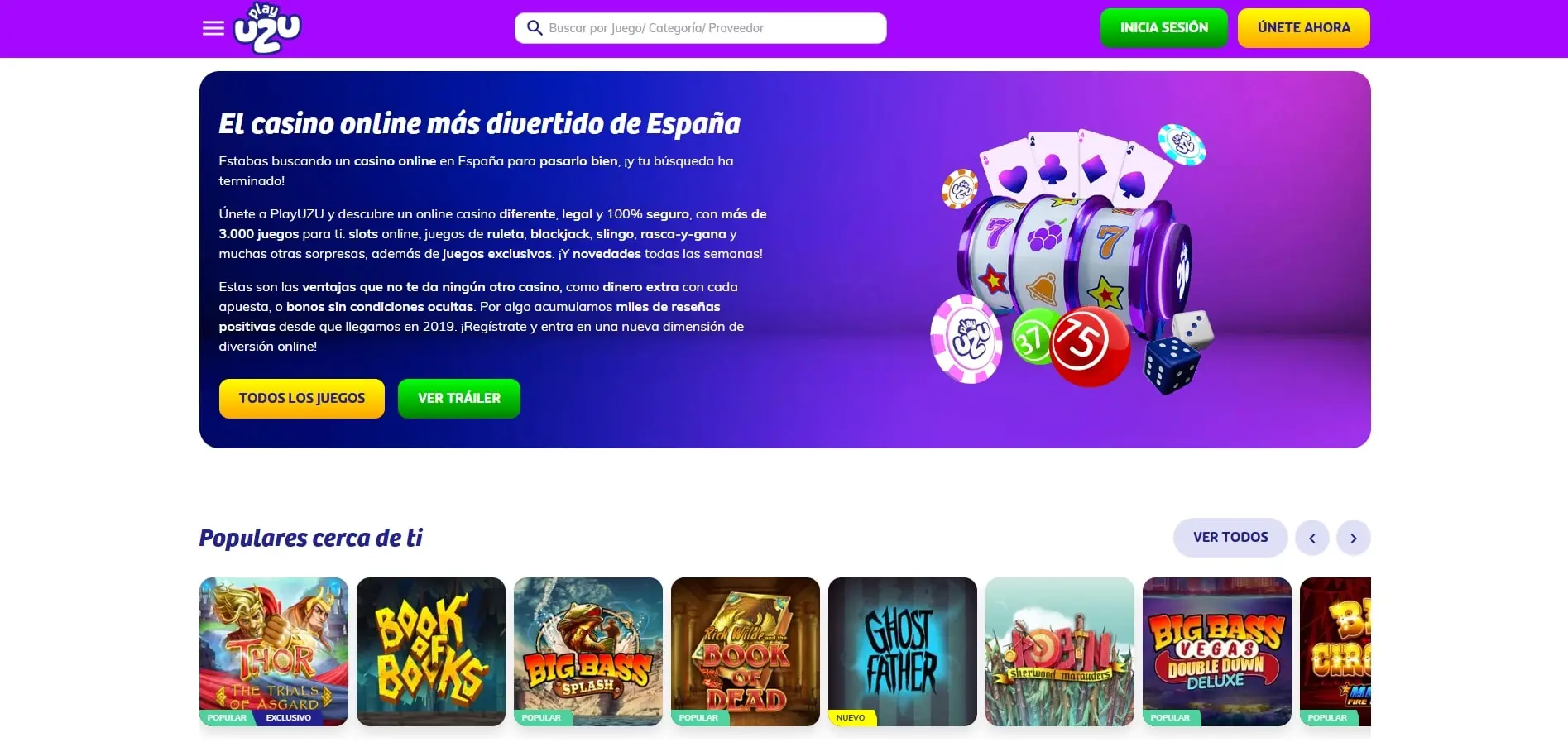 PlayUZU casino en línea nuevo