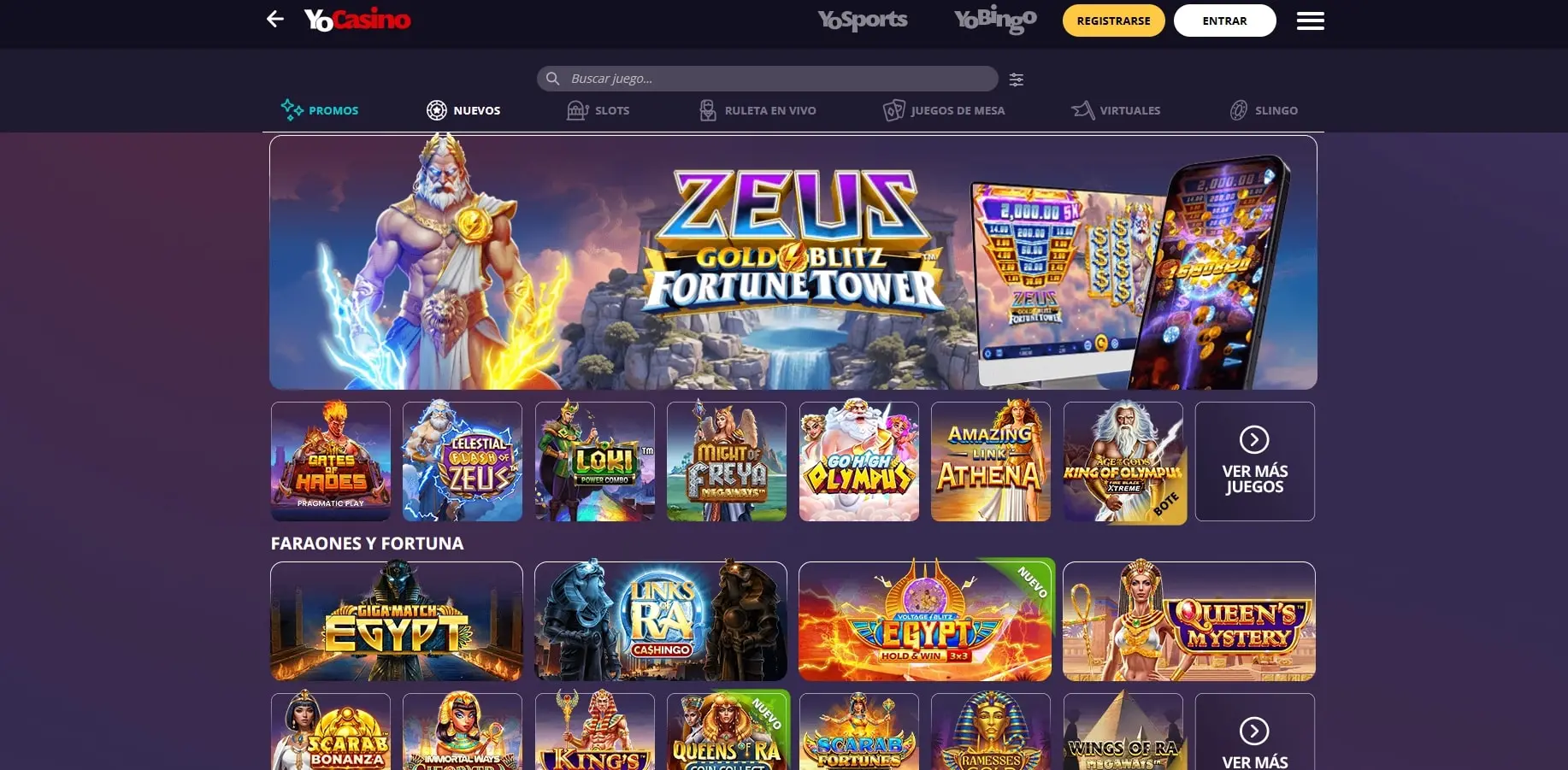 Yocasino slots y tragaperras